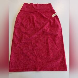 OFFLINE By Aerie The Hugger Midi Skirt Small Red women's
